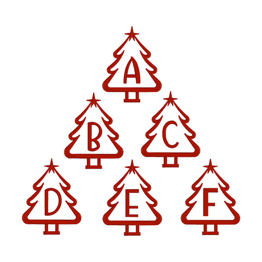 26 Motifs de broderie machine : Alphabet Sapin 2