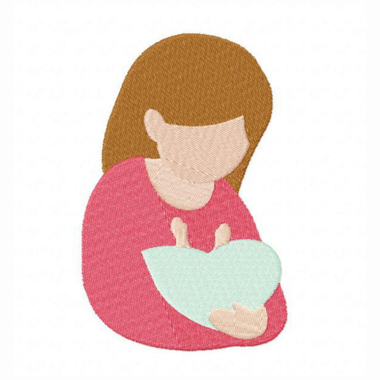 Motif de broderie machine : Amour de maman 4