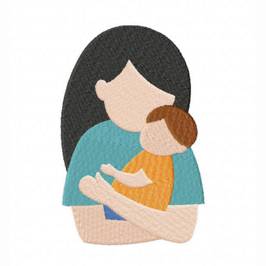 Motif de broderie machine : Amour de maman 6