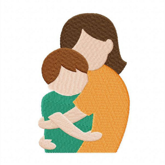 Motif de broderie machine : Amour de maman 7