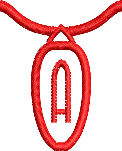 36 Motifs de broderie machine : Alphabet Guirlande 2