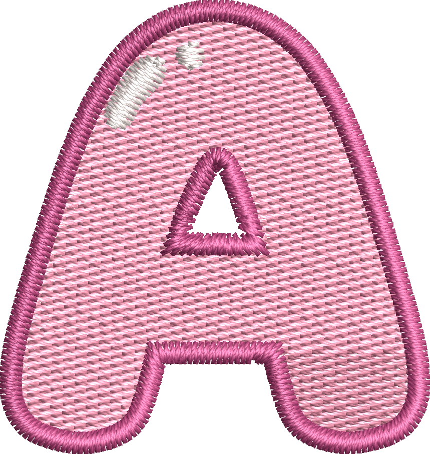 26 Motifs de broderie machine : Alphabet Labubu