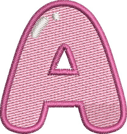 26 Motifs de broderie machine : Alphabet Labubu