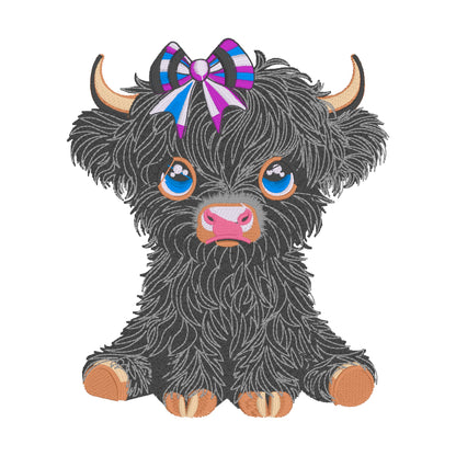 2 motifs de broderie machine : Vaches Noires