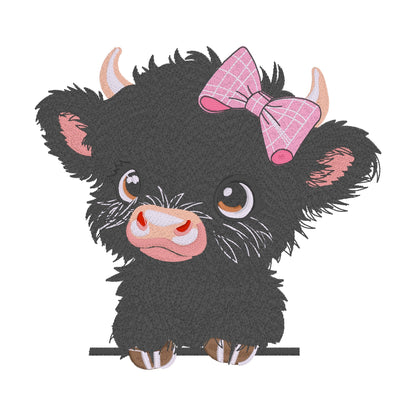 2 motifs de broderie machine : Vaches Noires