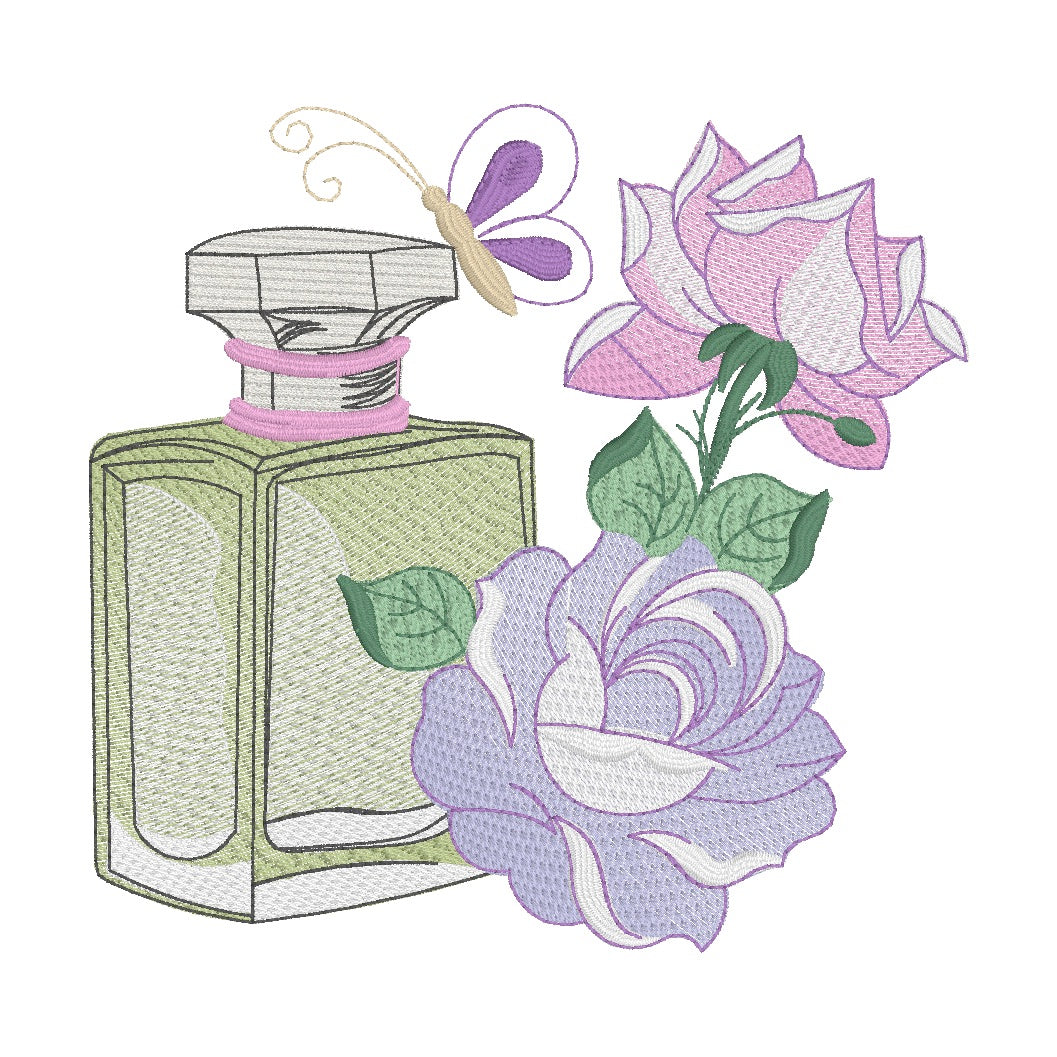 Vidéo motifs de broderie machine : Parfums Floraux