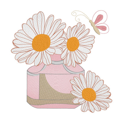 Vidéo motifs de broderie machine : Parfums Floraux
