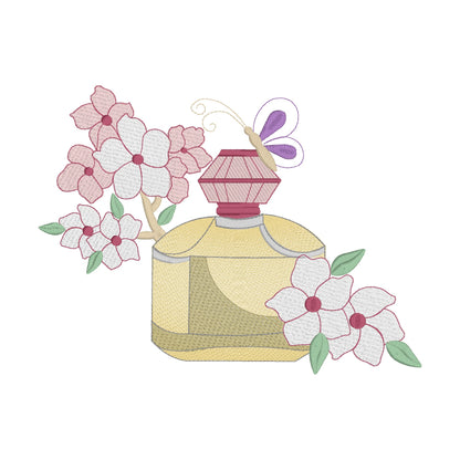 Vidéo motifs de broderie machine : Parfums Floraux