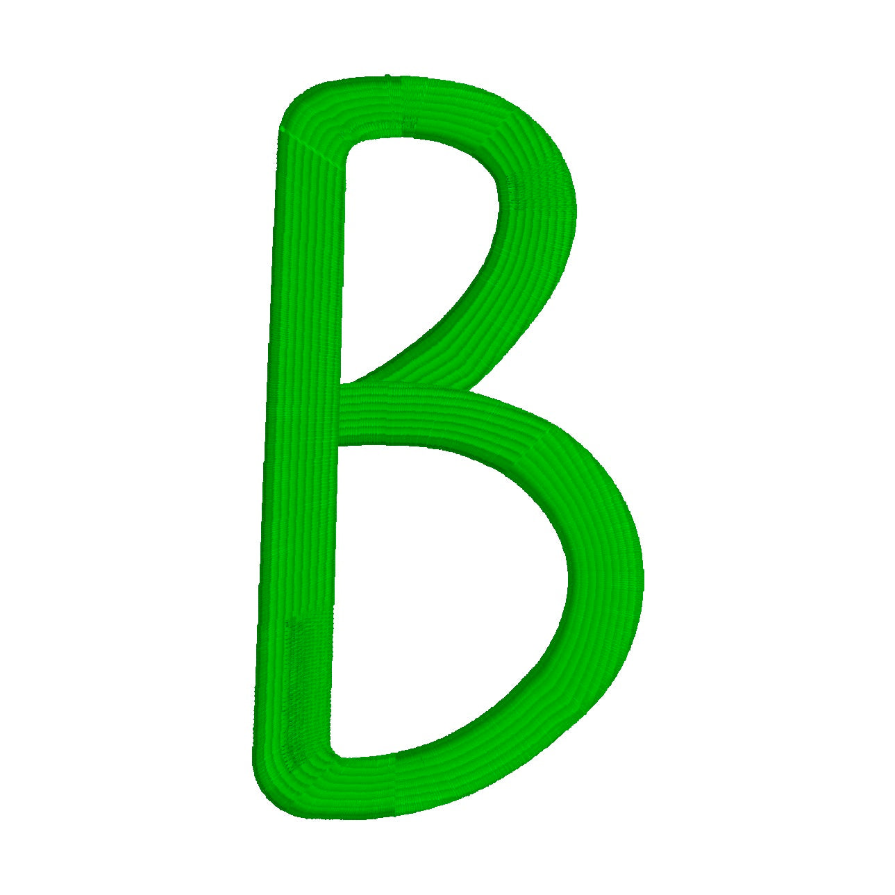26 Motifs de broderie machine : Alphabet 3D Puff Bloomee