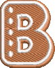 37 Motifs de broderie machine : Alphabet et nombre Biscuit au gingembre