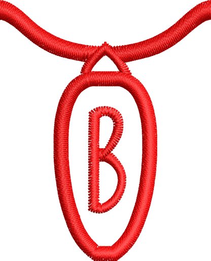 36 Motifs de broderie machine : Alphabet Guirlande 2