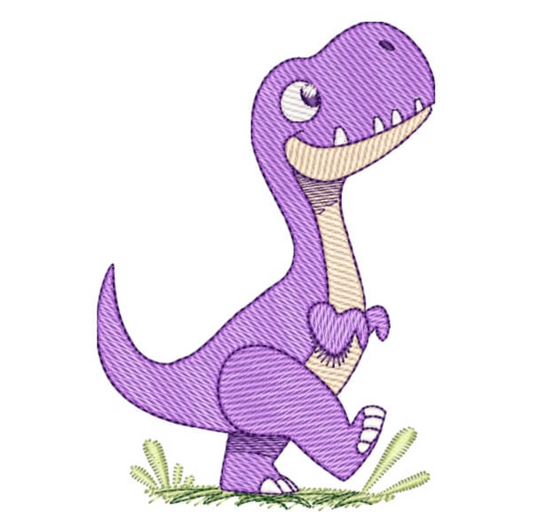 Motif de broderie machine : Bébé Dinosaure Qui Marche