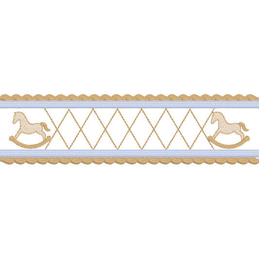 Motifs de broderie machine : Bordure Cheval