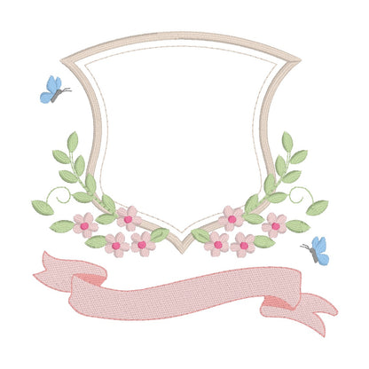 40 motifs de broderie machine : Blasons variés