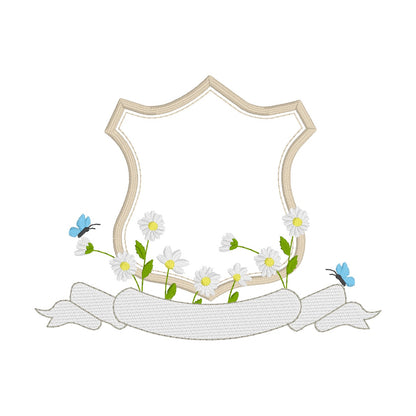 40 motifs de broderie machine : Blasons variés