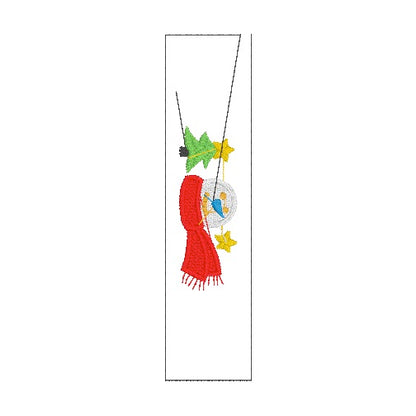 11 motifs de broderie machine : Bordures de Noël