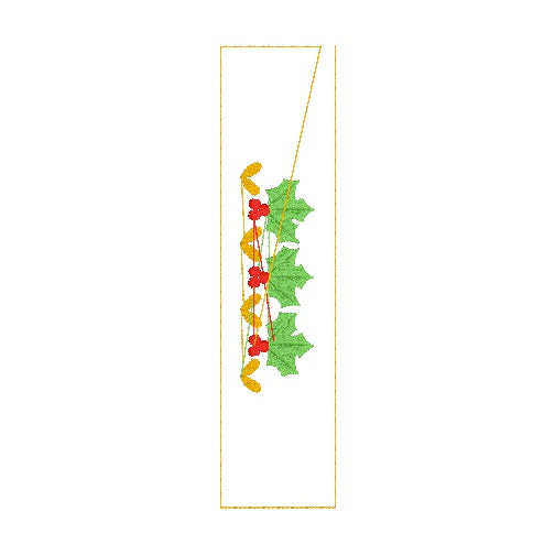 11 motifs de broderie machine : Bordures de Noël