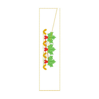11 motifs de broderie machine : Bordures de Noël