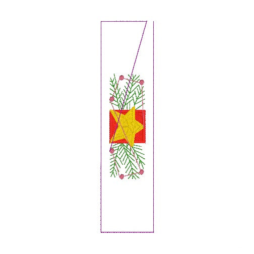 11 motifs de broderie machine : Bordures de Noël