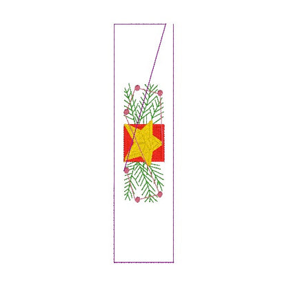 11 motifs de broderie machine : Bordures de Noël