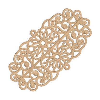 11 motifs en dentelle FSL : Anneaux serviettes