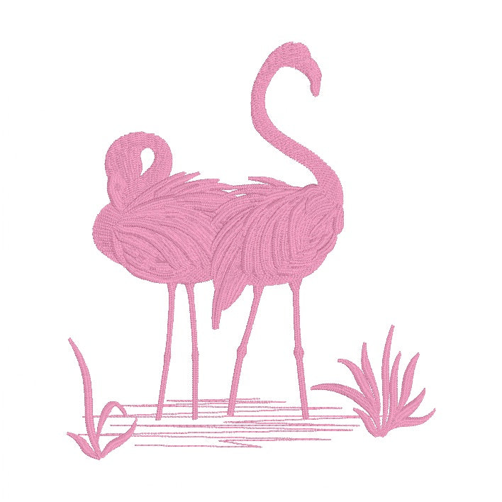 10 motifs de broderie machine : Flamants Roses
