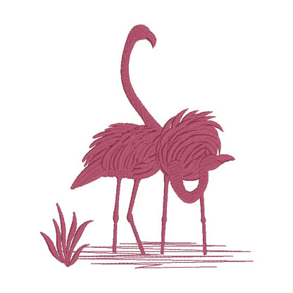 10 motifs de broderie machine : Flamants Roses