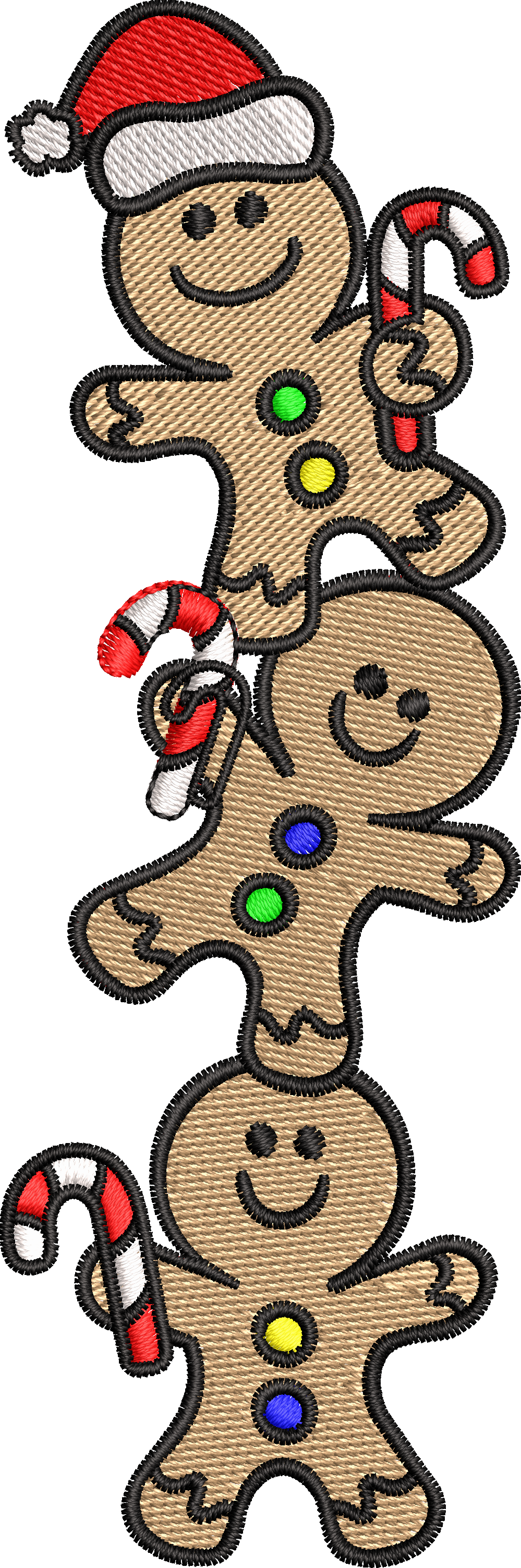14 motifs de broderie machine : Biscuits au gingembre