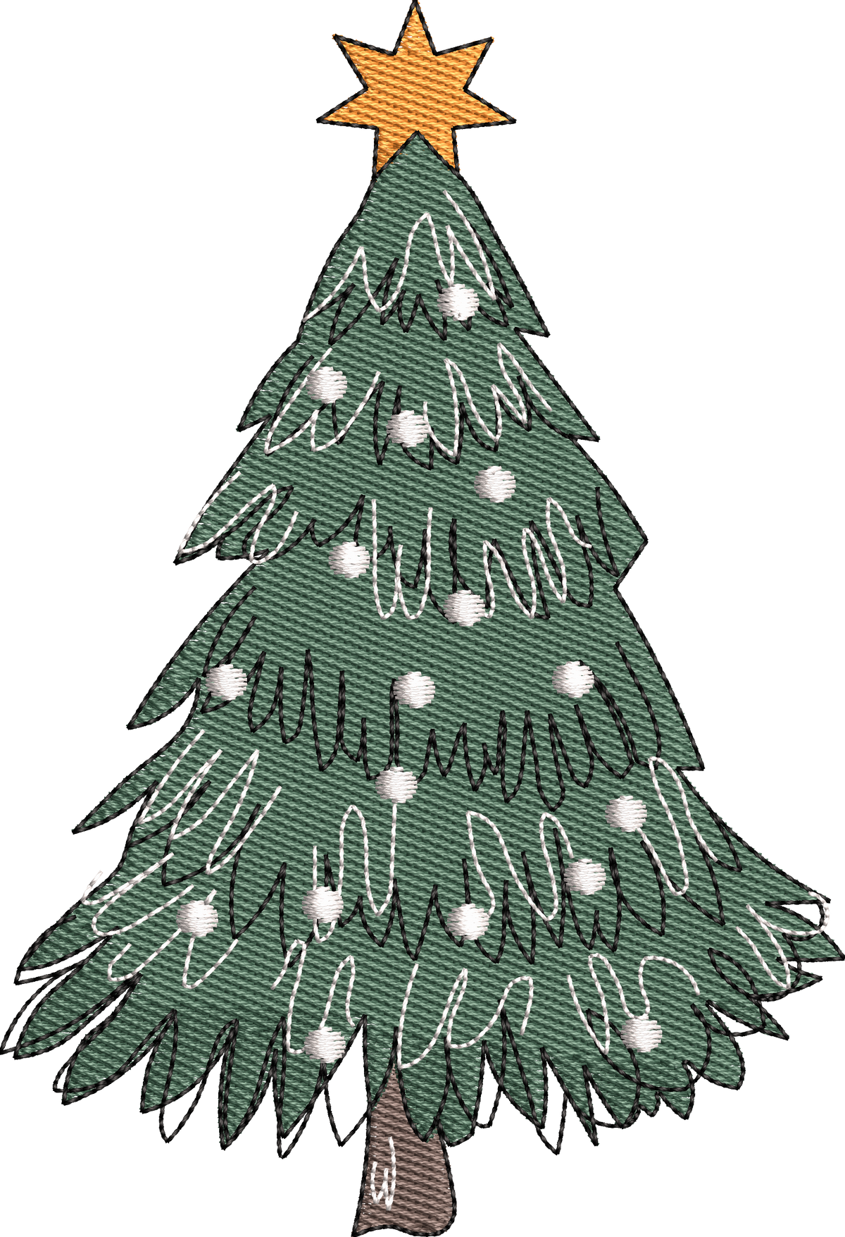 15 motifs de broderie machine : Arbres de Noël