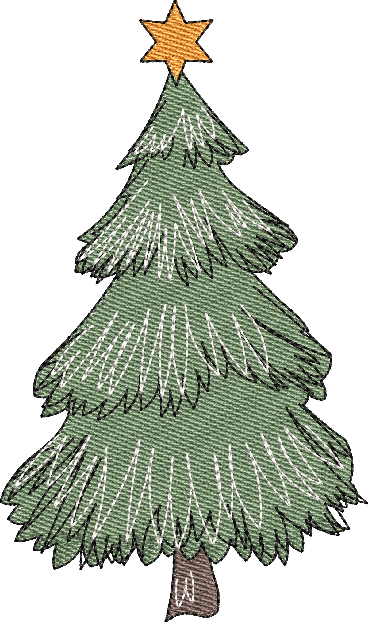 15 motifs de broderie machine : Arbres de Noël