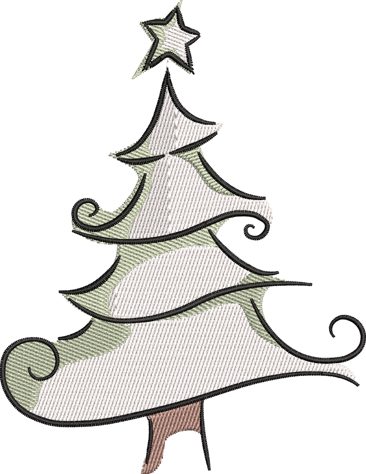 15 motifs de broderie machine : Arbres de Noël