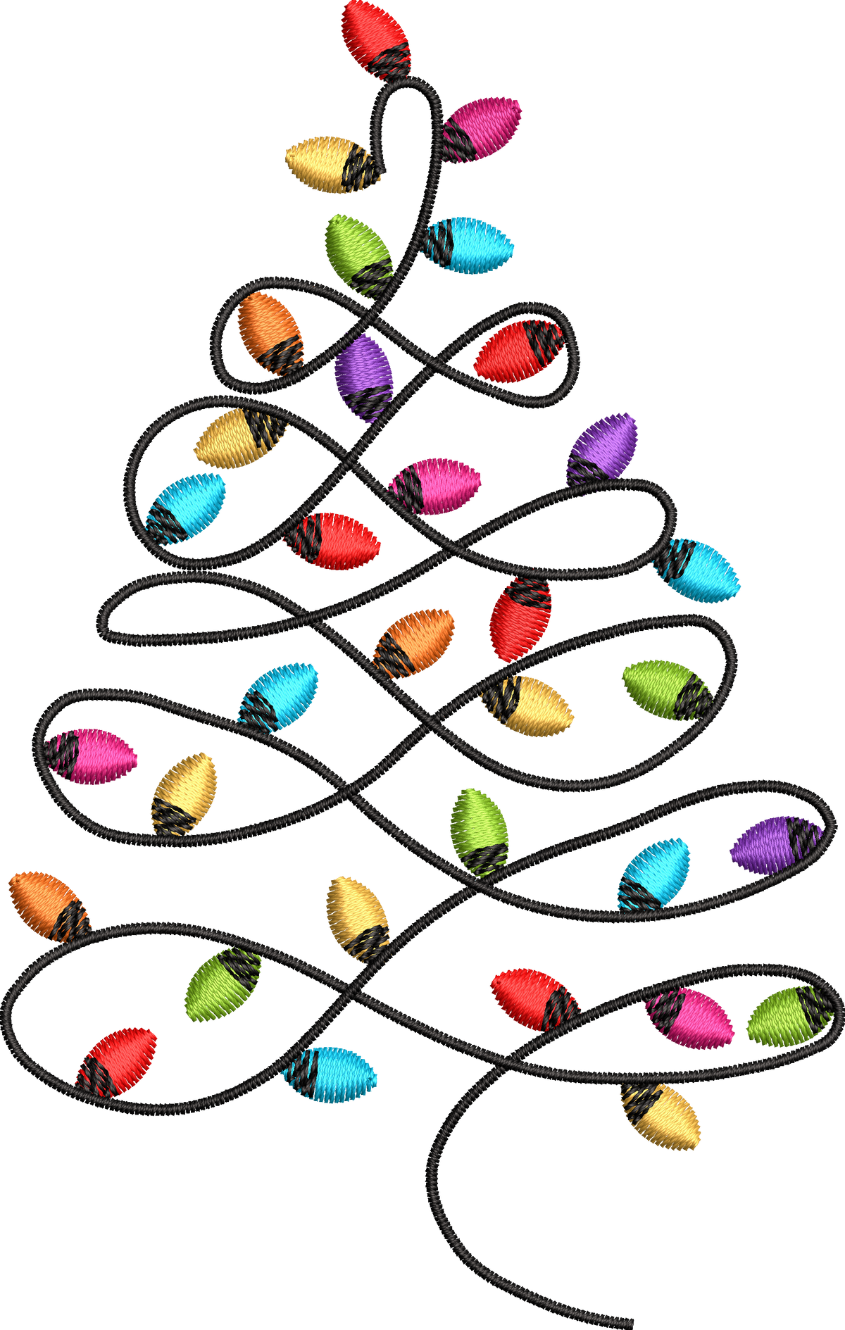 15 motifs de broderie machine : Arbres de Noël