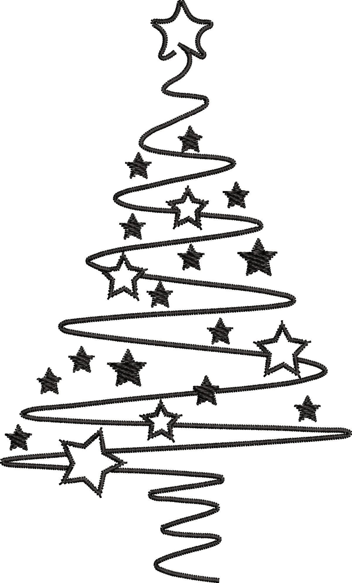 15 motifs de broderie machine : Arbres de Noël