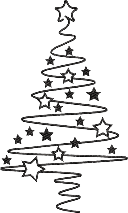 15 motifs de broderie machine : Arbres de Noël