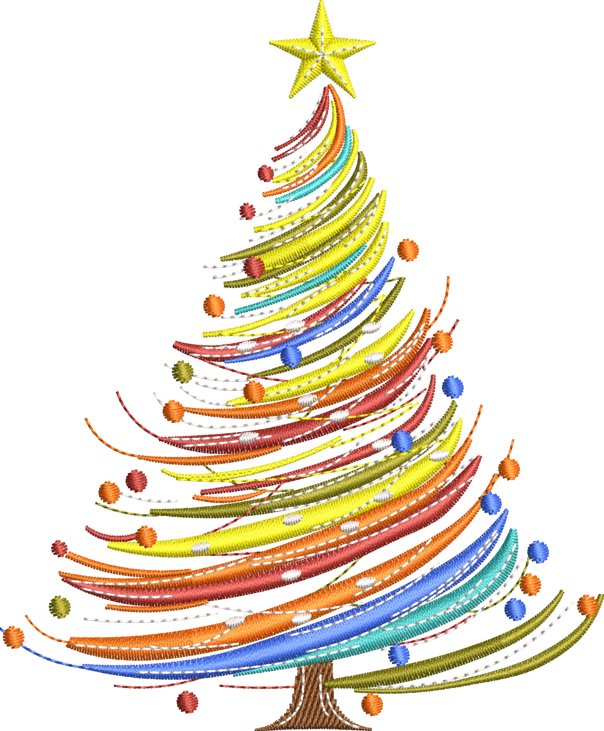 15 motifs de broderie machine : Arbres de Noël