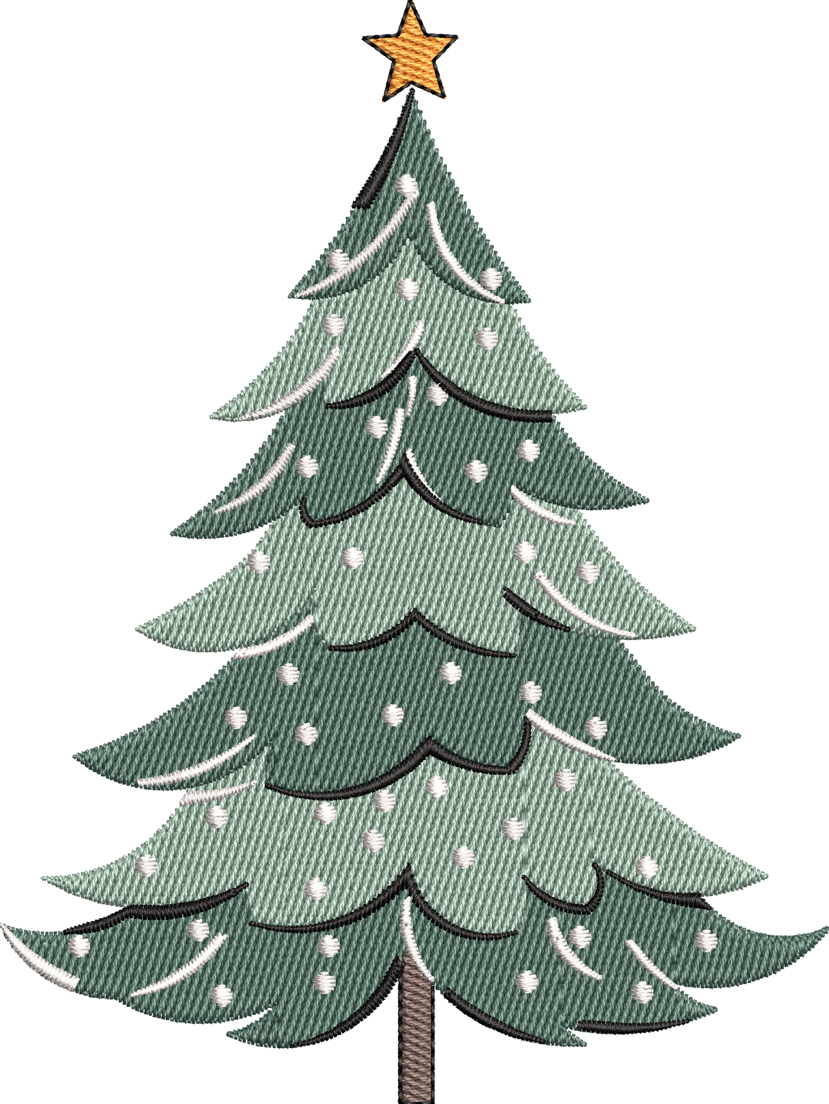 15 motifs de broderie machine : Arbres de Noël