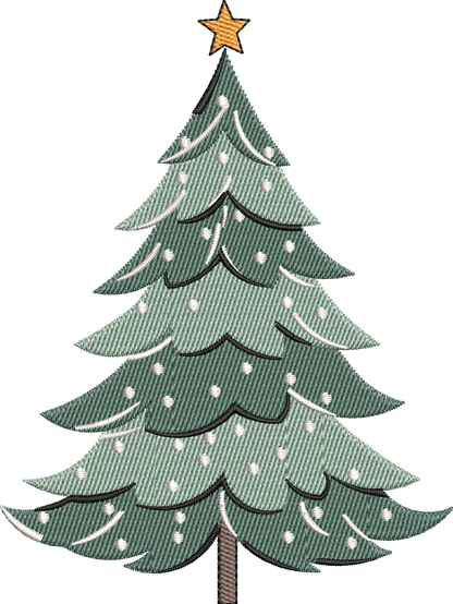 15 motifs de broderie machine : Arbres de Noël