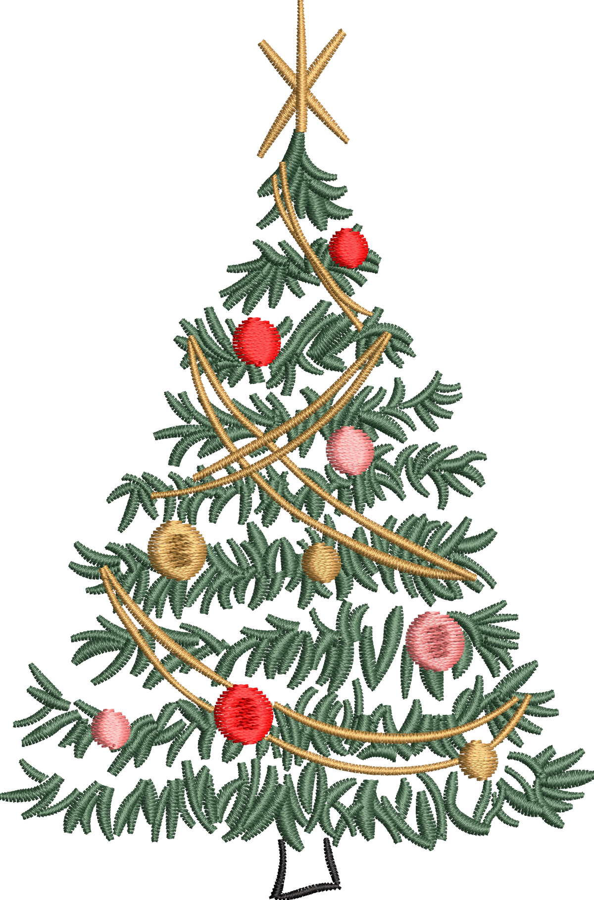 15 motifs de broderie machine : Arbres de Noël