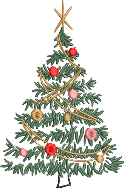 15 motifs de broderie machine : Arbres de Noël