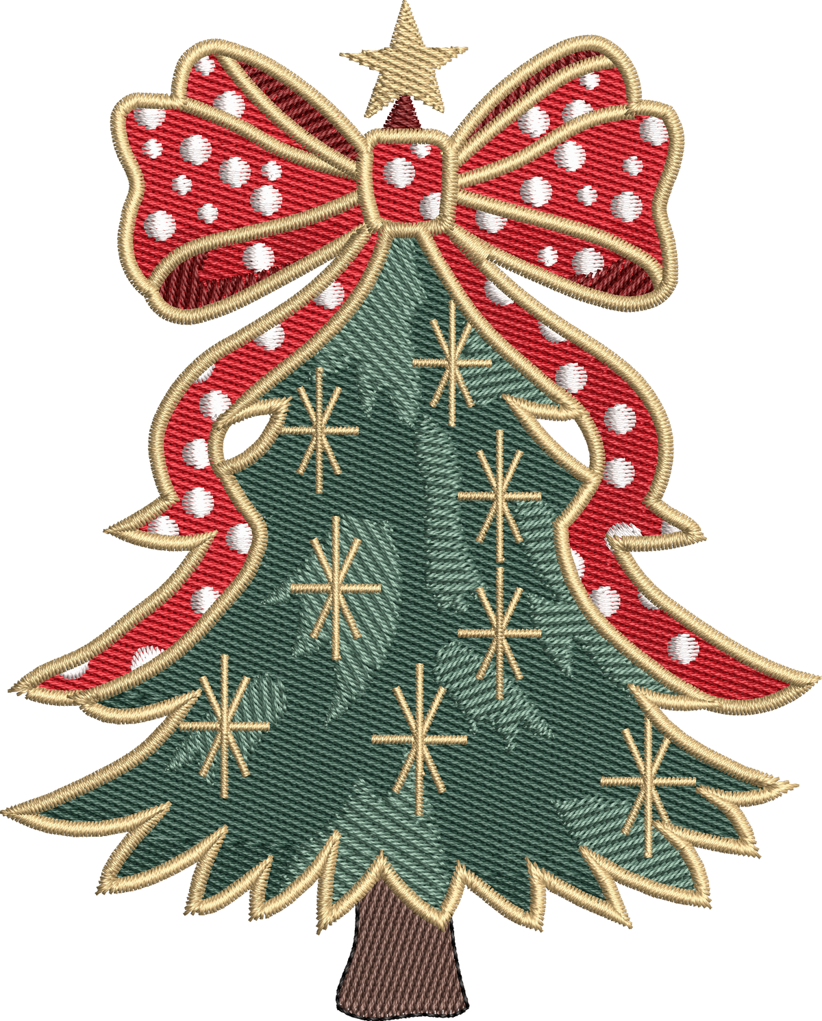 15 motifs de broderie machine : Arbres de Noël