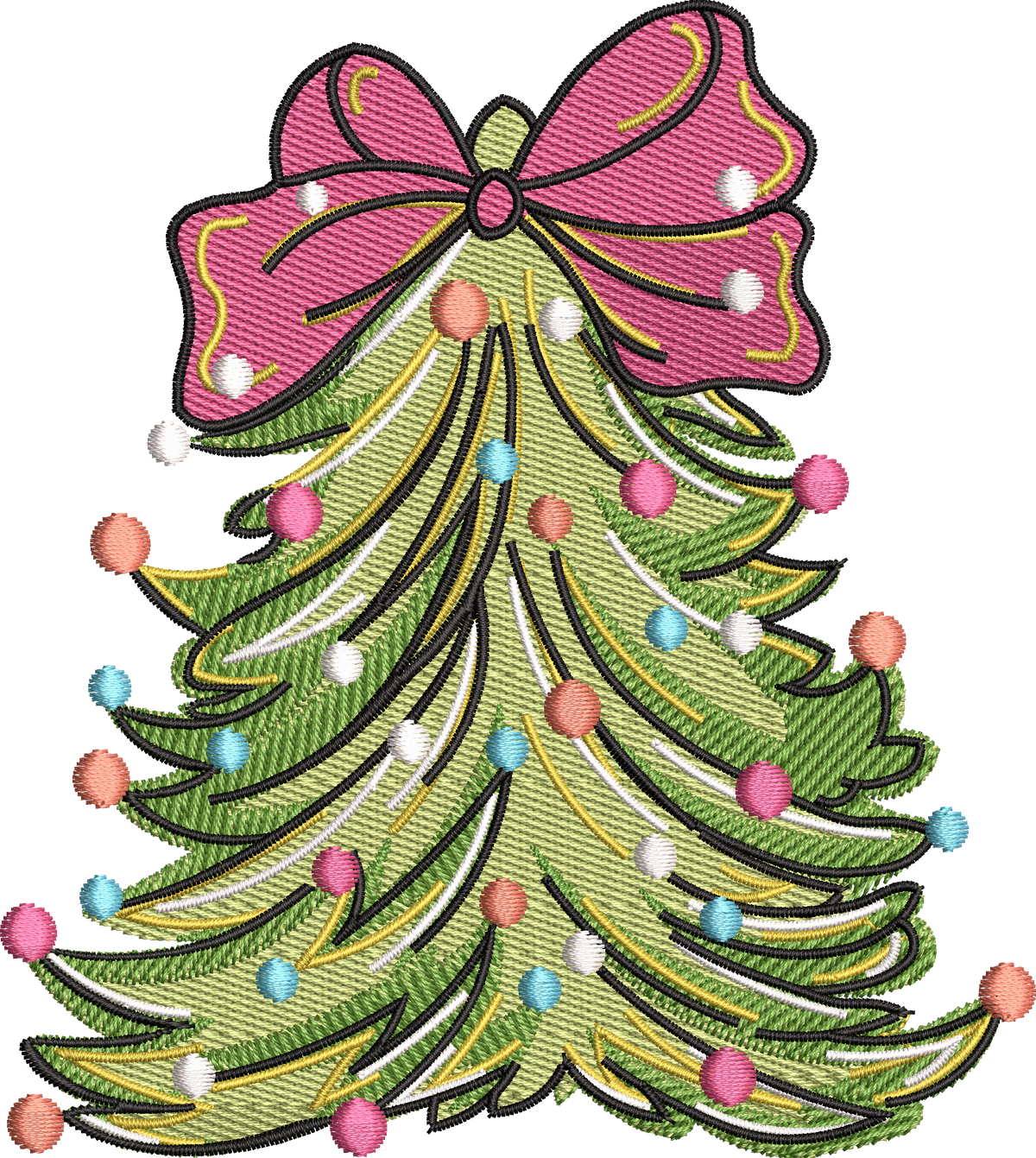15 motifs de broderie machine : Arbres de Noël