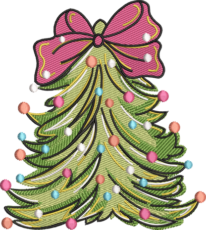 15 motifs de broderie machine : Arbres de Noël