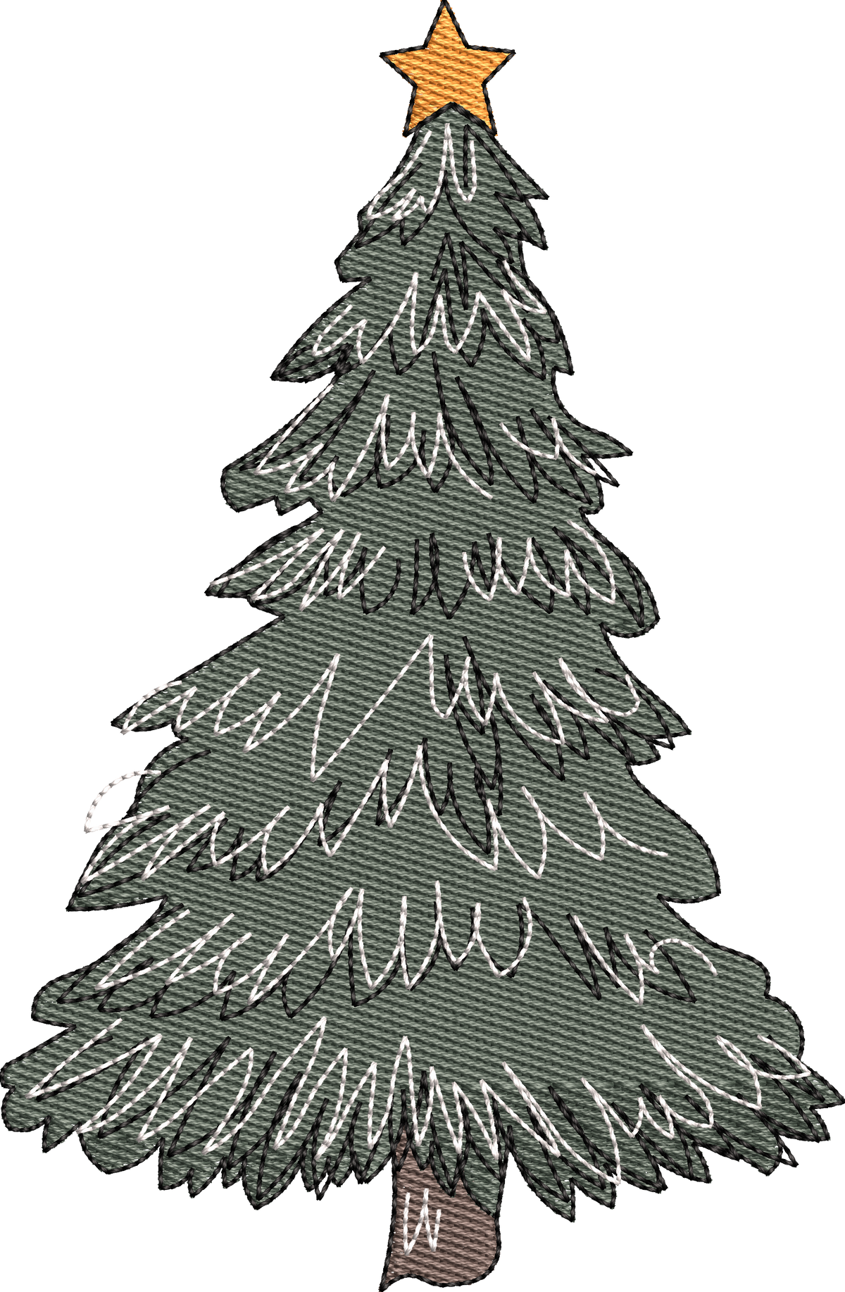 15 motifs de broderie machine : Arbres de Noël