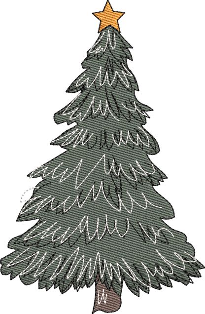 15 motifs de broderie machine : Arbres de Noël