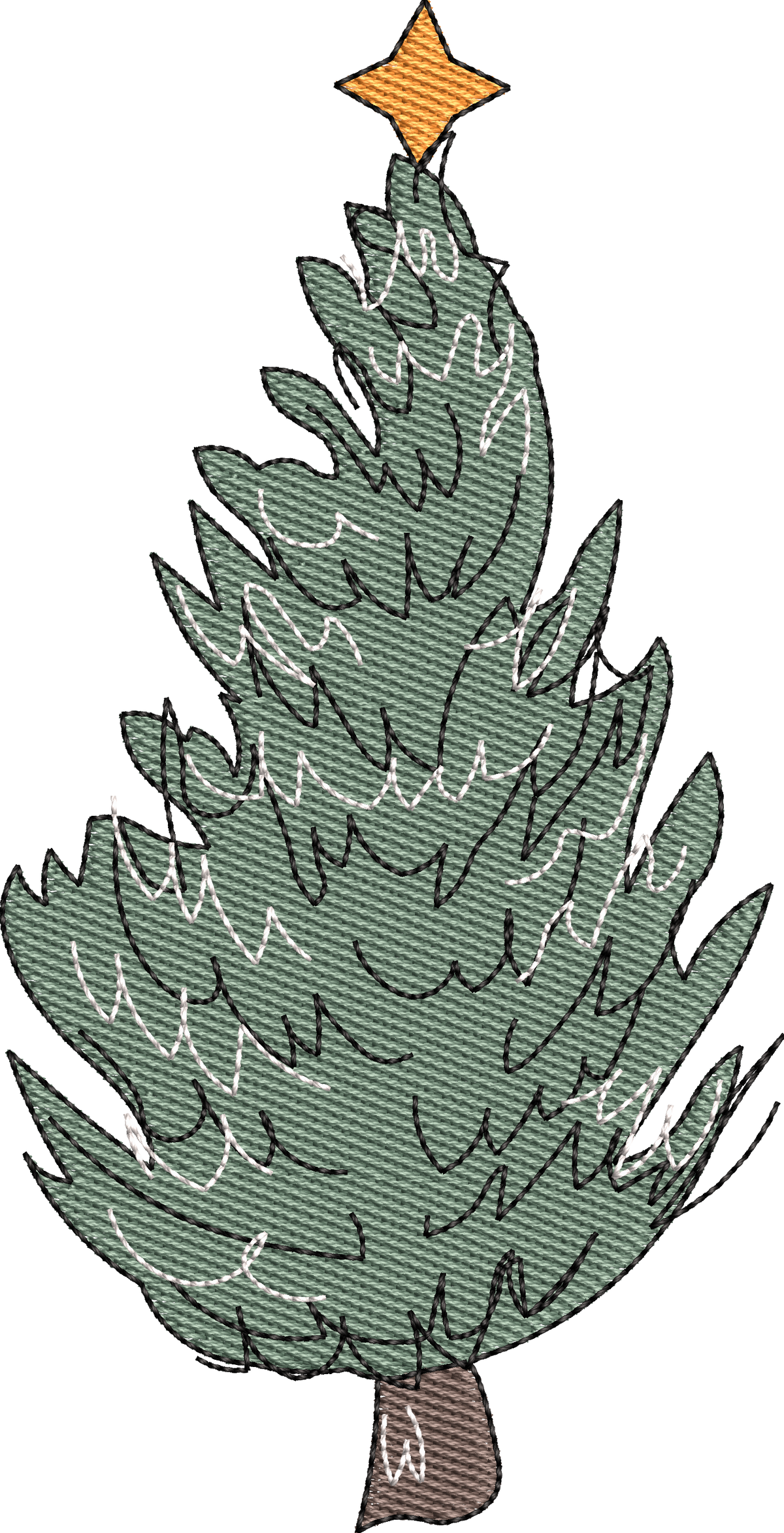 15 motifs de broderie machine : Arbres de Noël