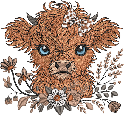 2 motifs de broderie machine : Vaches Mignonnes
