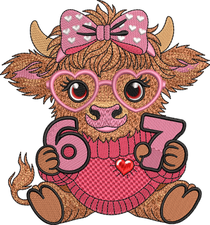 2 motifs de broderie machine : Vaches Mignonnes