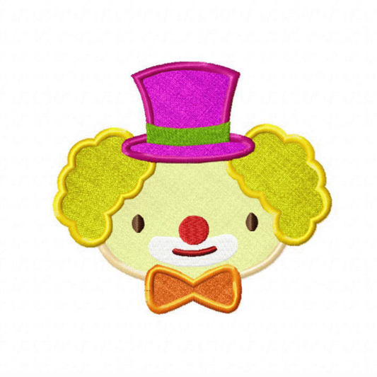 Motif de broderie machine : Clown mignon