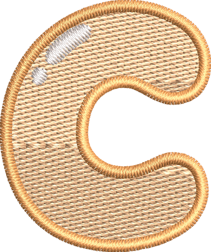 26 Motifs de broderie machine : Alphabet Labubu