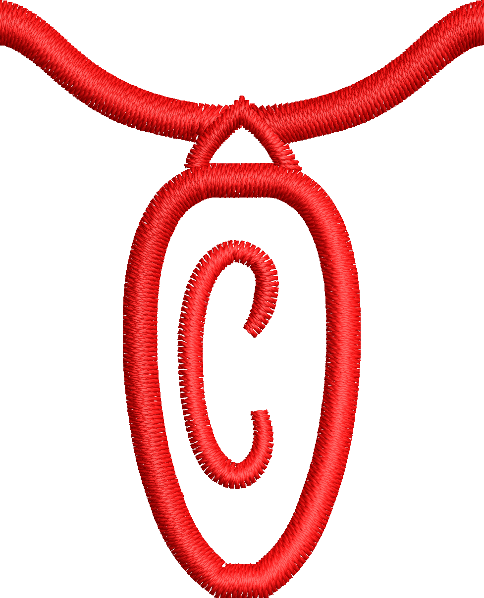 36 Motifs de broderie machine : Alphabet Guirlande 2